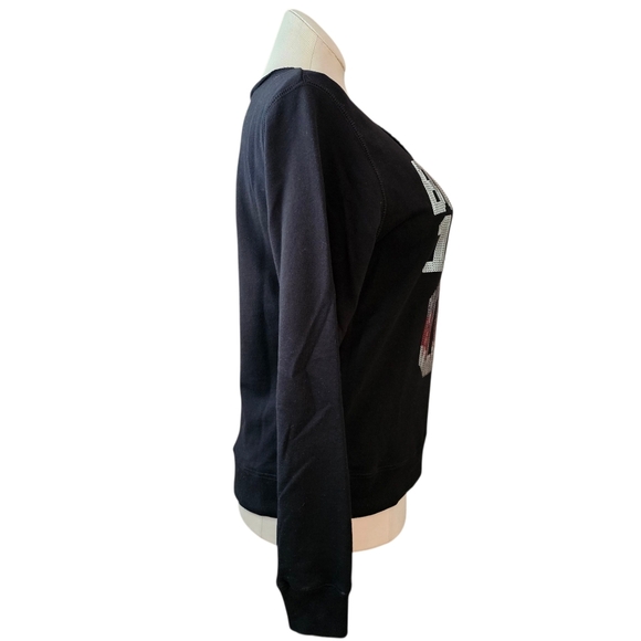 E5 College Classics Ohio State Buckeyes Sequin Sweatshirt — Women’s XL Black - Picture 2 of 11